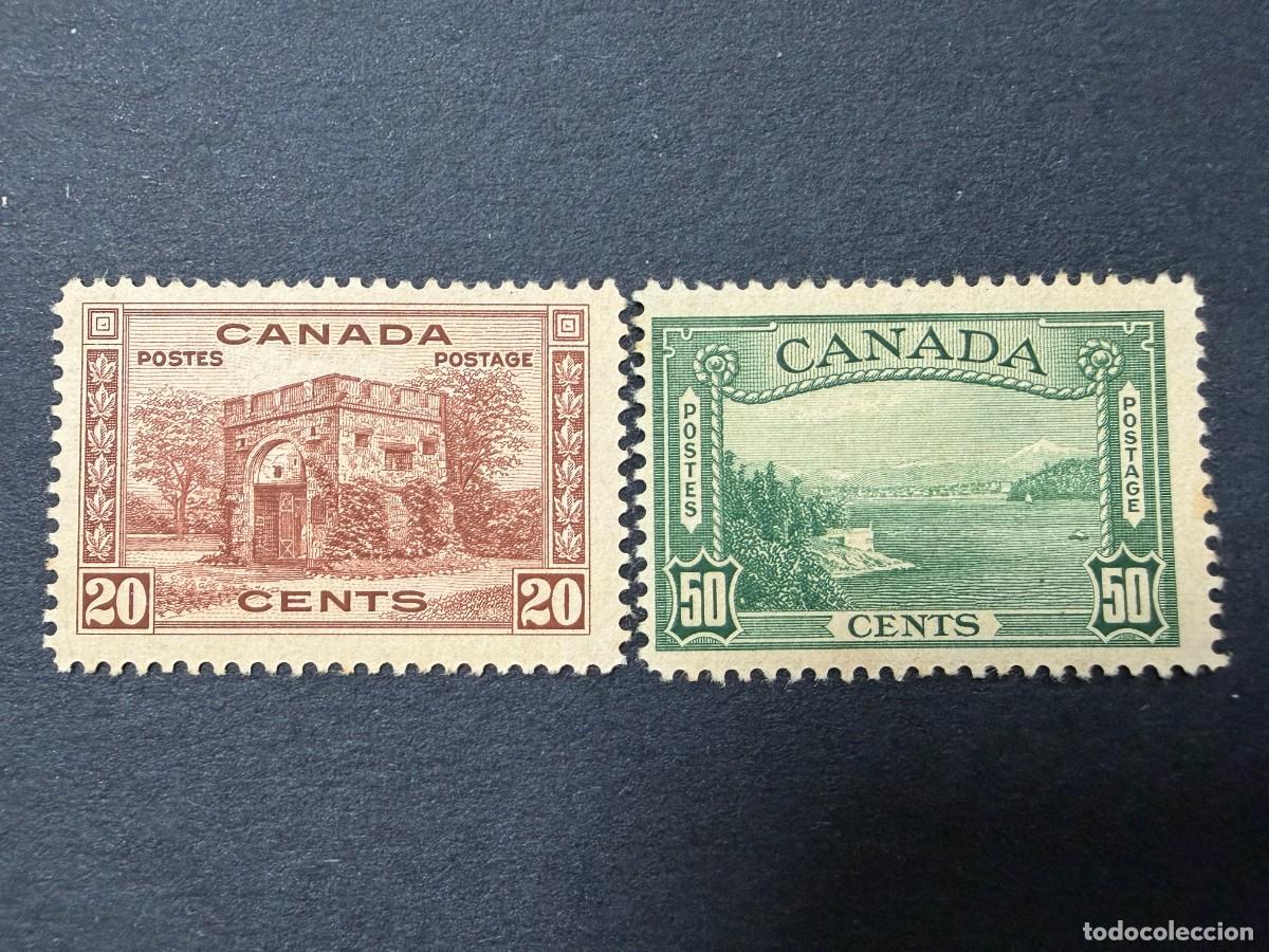 Sellos: CANADA, 1938. YVERT 199/200. EDICION ILUSTRADA. NUEVOS. SIN GOMA.