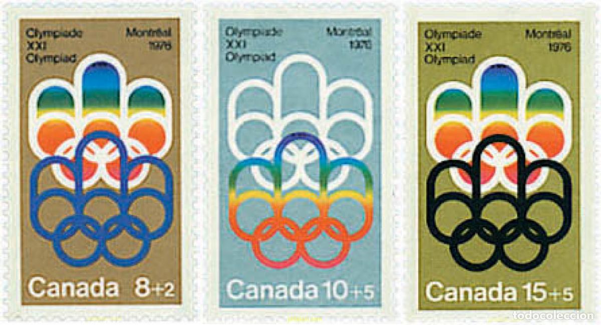 Sellos: 41434 MNH CANADA 1974 21 JUEGOS OLIMPICOS VERANO MONTREAL 1976