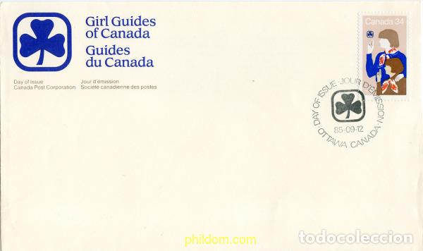 Sellos: 265280 MNH CANADA 1985 75 ANIVERSARIO DEL ESCULTISMO FEMENINO