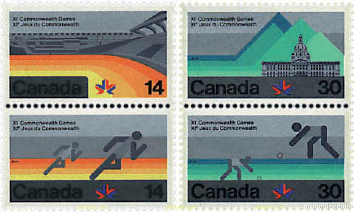 Sellos: 299471 MNH CANADA 1978 11 JUEGOS DEPORTIVOS DE LA COMMONWEALTH