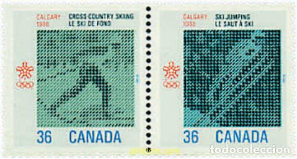 Sellos: 6429 MNH CANADA 1987 15 JUEGOS OLIMPICOS INVIERNO CALGARY 1988