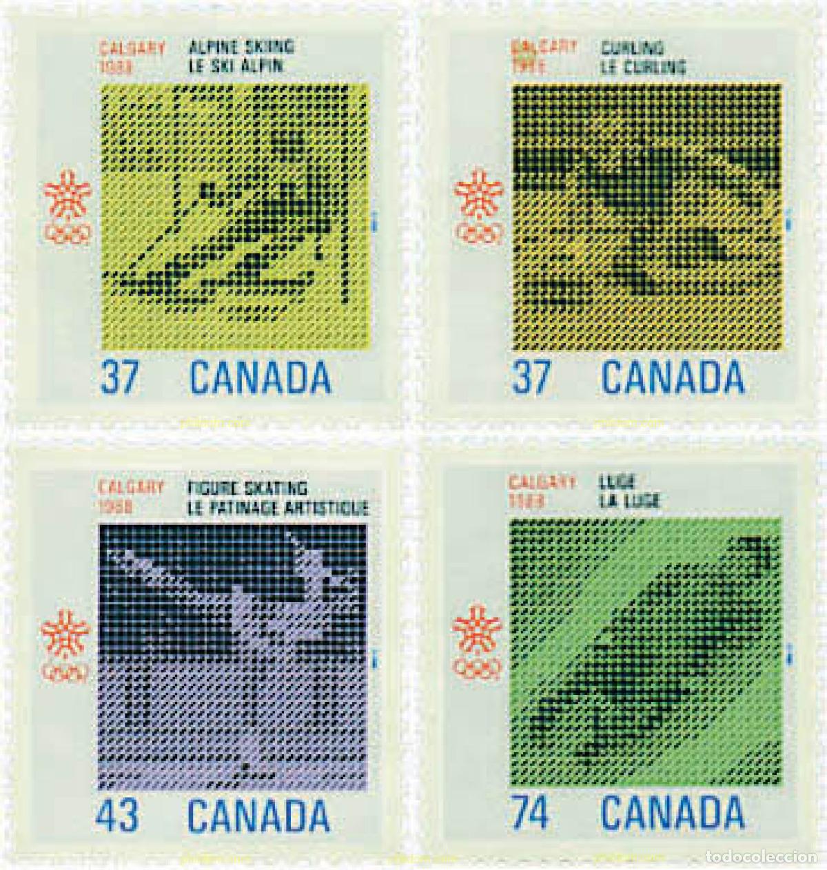 Sellos: 70585 MNH CANADA 1988 15 JUEGOS OLIMPICOS INVIERNO CALGARY 1988