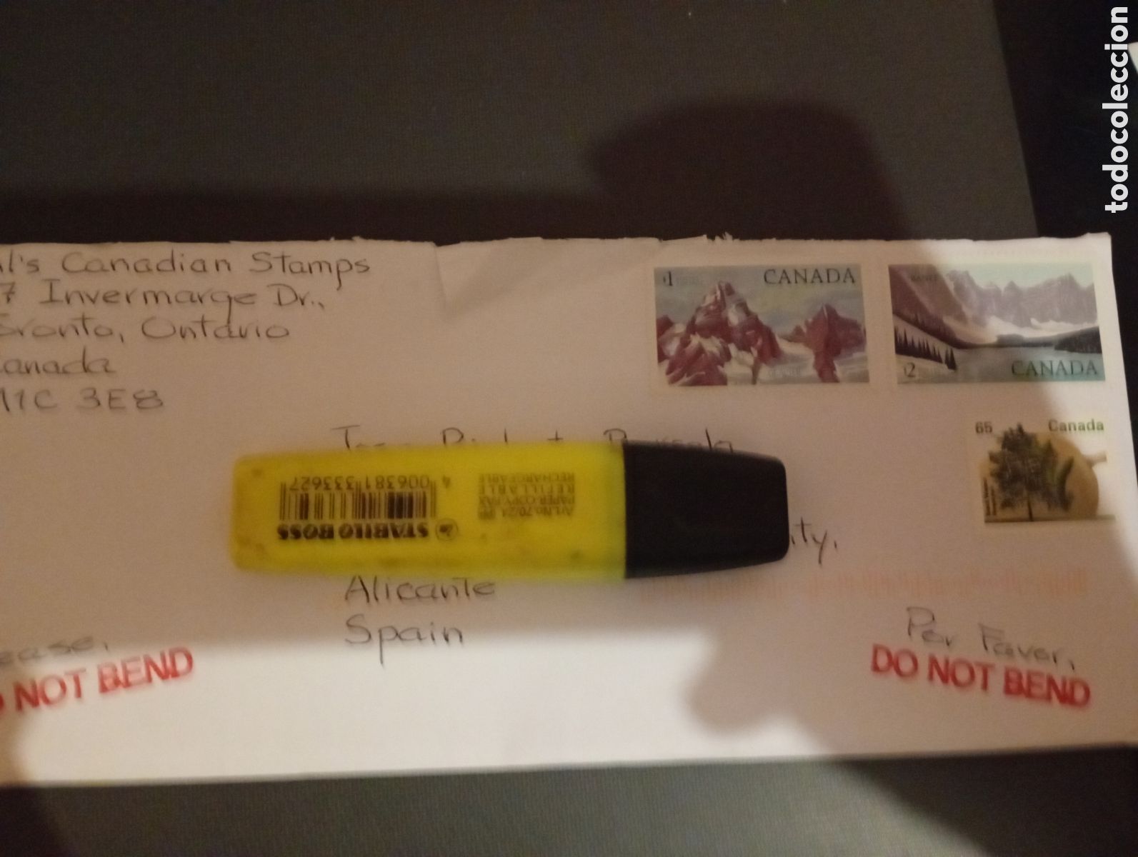 Stamps: Sobre franqueado Canad&aacute; naturaleza