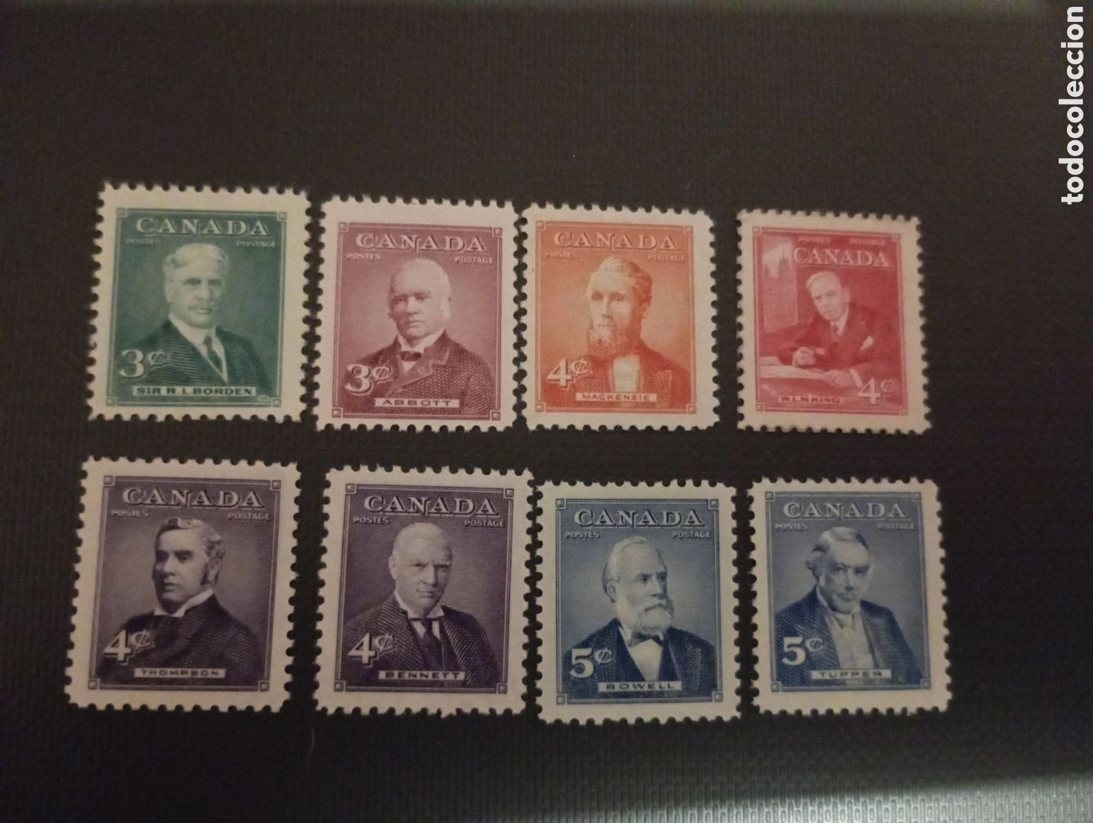Briefmarken: Sellos Canad&aacute; Como Nuevos: Serie Primer Ministro Completo MNH