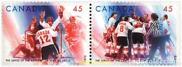 Sellos: 300358 MNH CANADA 1997 HOCKEY SOBRE HIELO, CANADA-URSS.