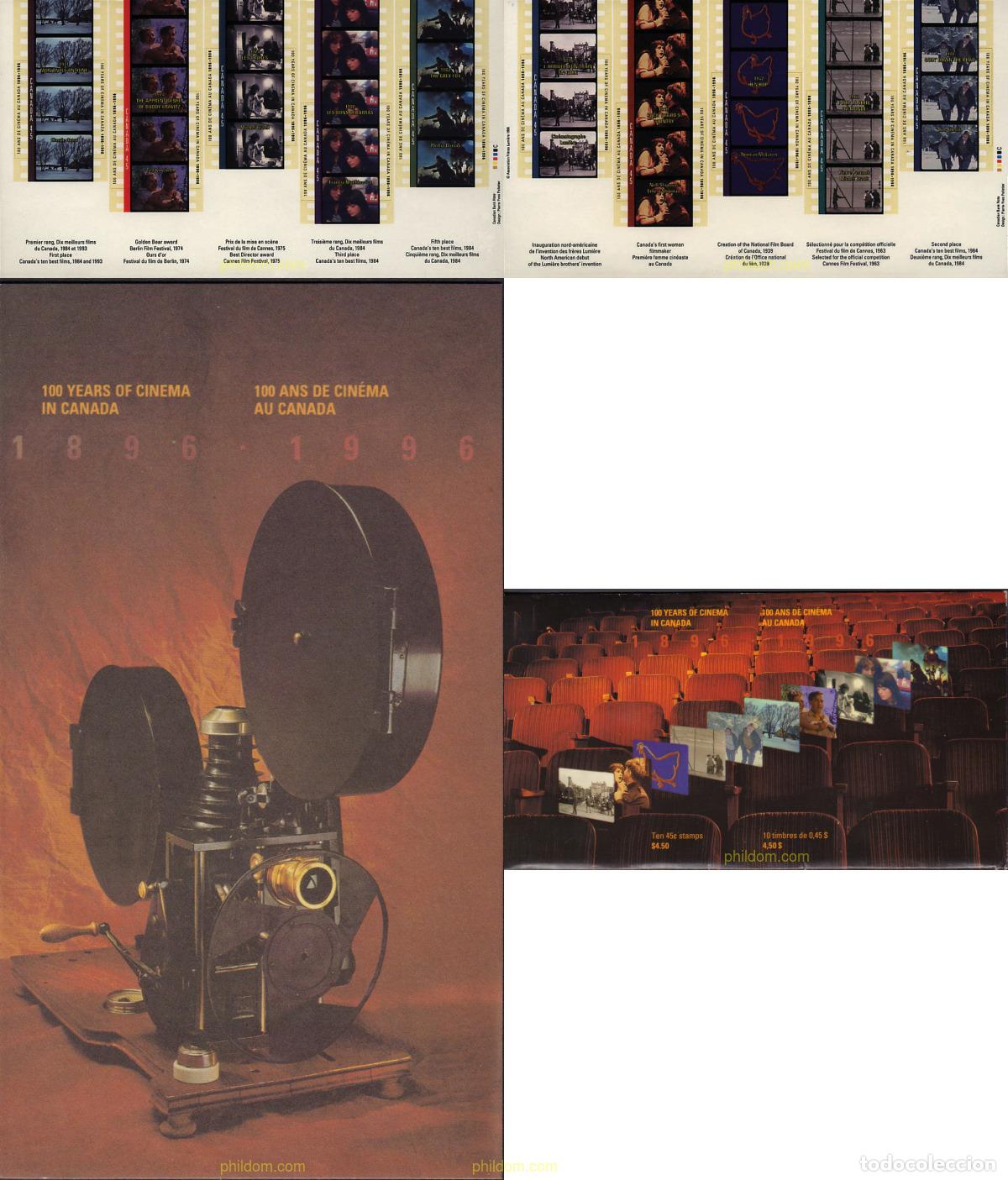 Sellos: 364988 MNH CANADA 1996 CENTENARIO DEL CINE CANADIENSE