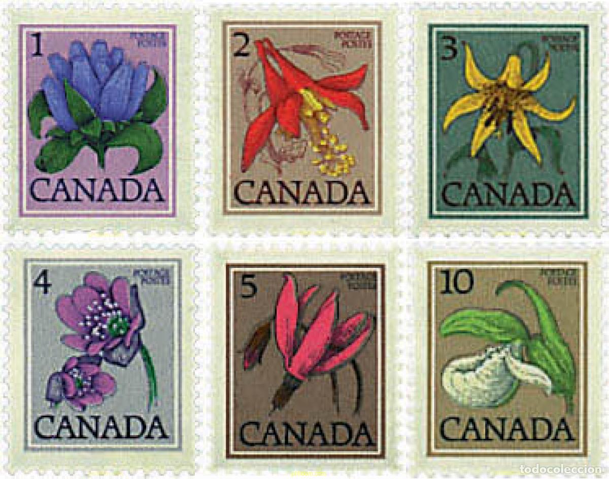 Sellos: 82308 MNH CANADA 1977 FLORES SILVESTRES