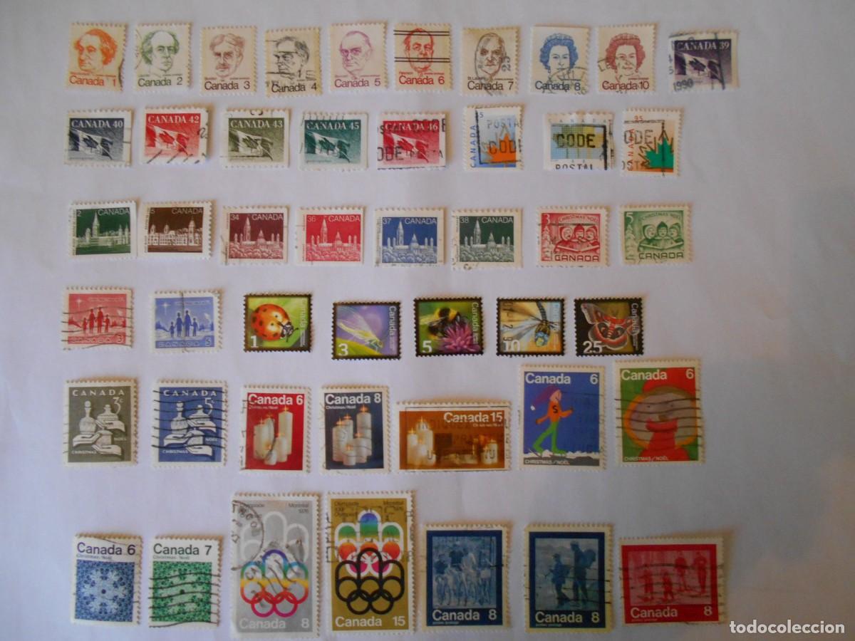 Sellos: CANAD&Aacute;-LOTE 115 SELLOS DIFERENTES-LOTE 1