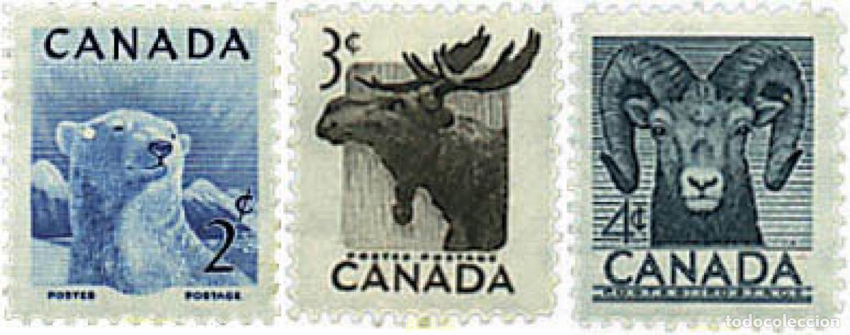 Stamps: 299402 HINGED CANADA 1953 SEMANA DE LA PRESERVACION DE LA FAUNA SALVAJE