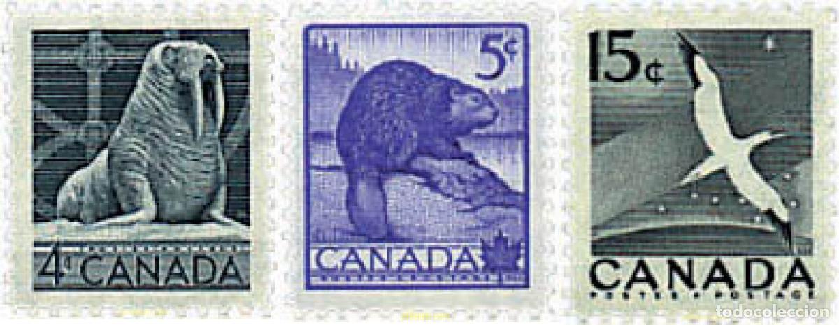 Stamps: 299406 MNH CANADA 1953 SEMANA DE LA PRESERVACION DE LA FAUNA SALVAJE