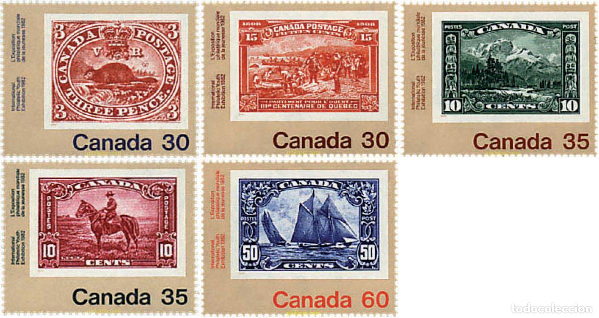 Stamps: 29757 MNH CANADA 1982 CANADA 82. EXPOSICION FILATELICA INTERNACIONAL DE LA JUVENTUD