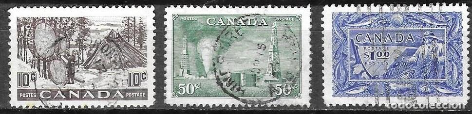 Stamps: SELLOS USADOS CANADA 1950, YT 241/ 43