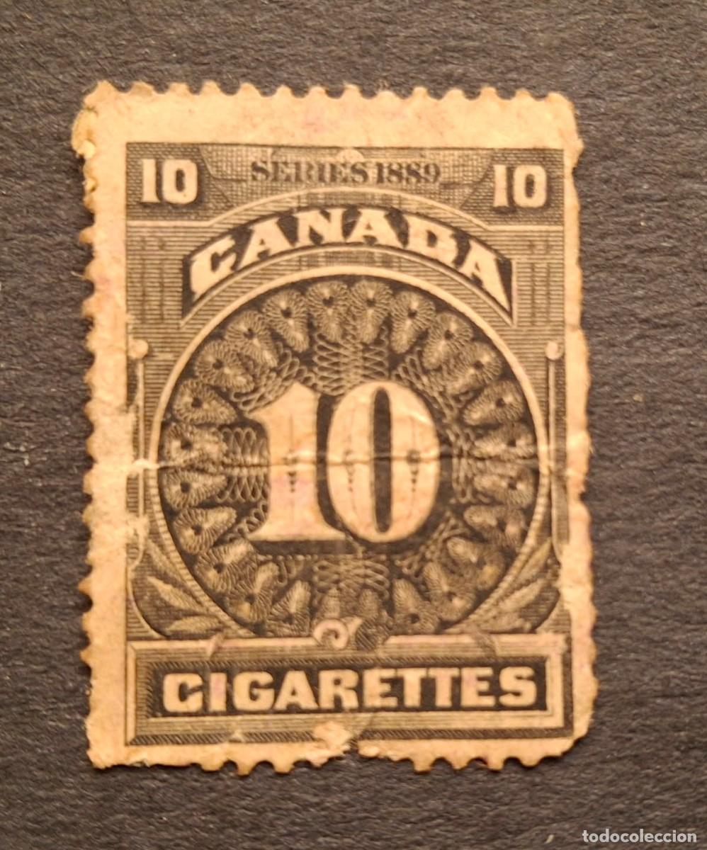 Sellos: 1889 Canada impuestos sobre cigarrillos.