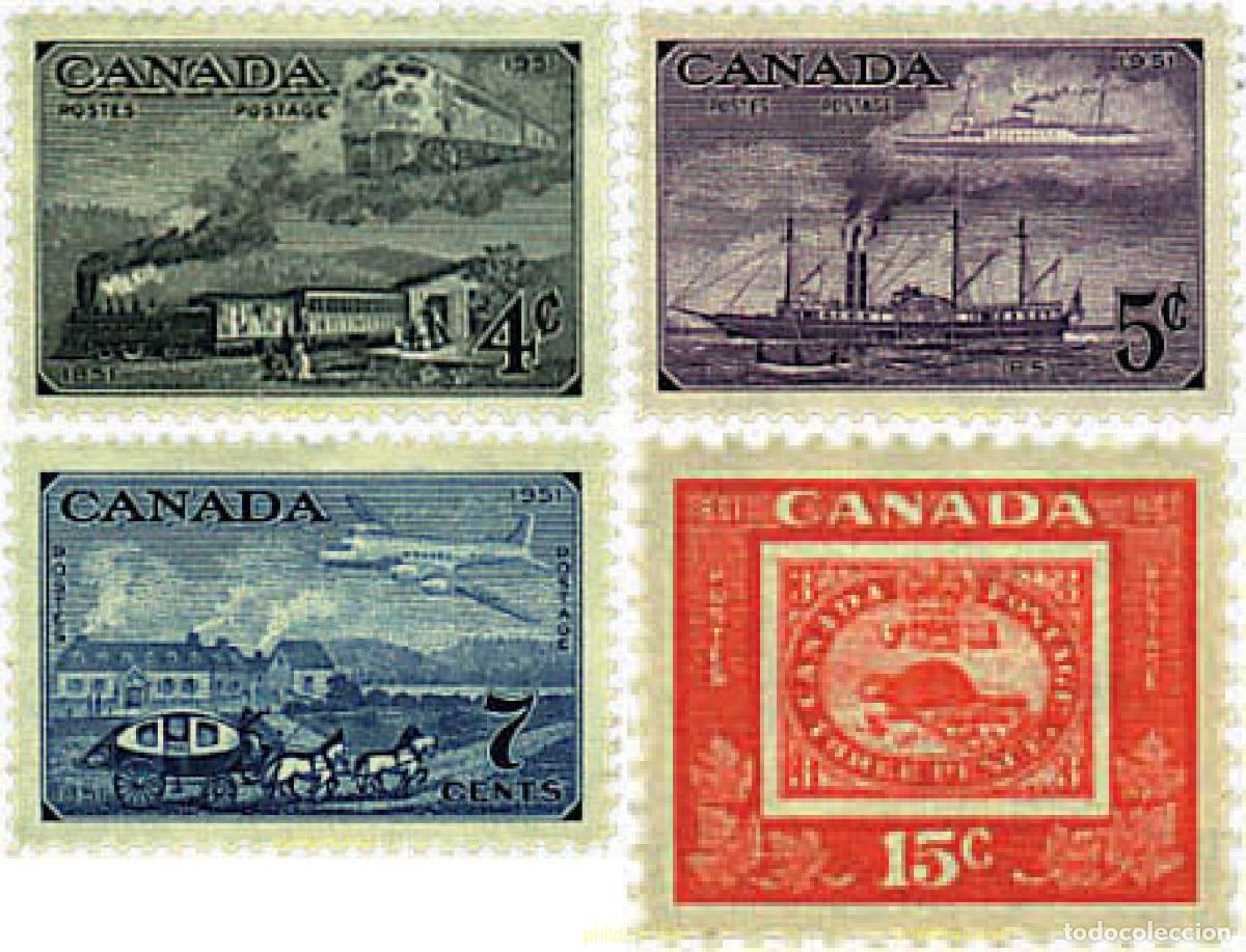 Sellos: 58004 MNH CANADA 1951 CENTENARIO DEL SELLO CANADIENSE