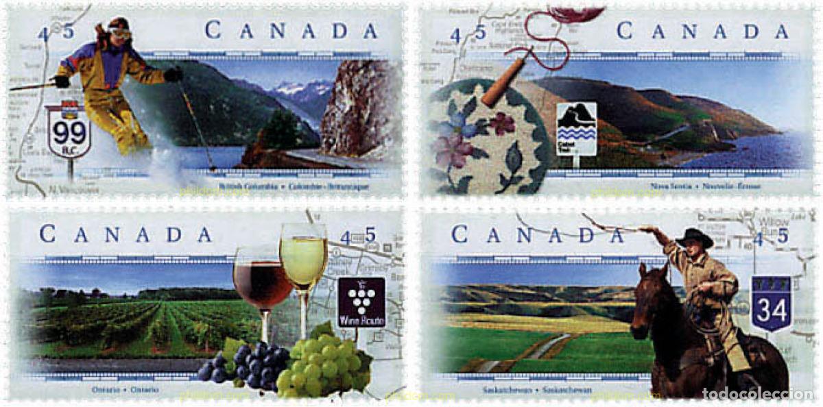 Sellos: 29765 MNH CANADA 1997 RUTAS PANORAMICAS CANADIENSES