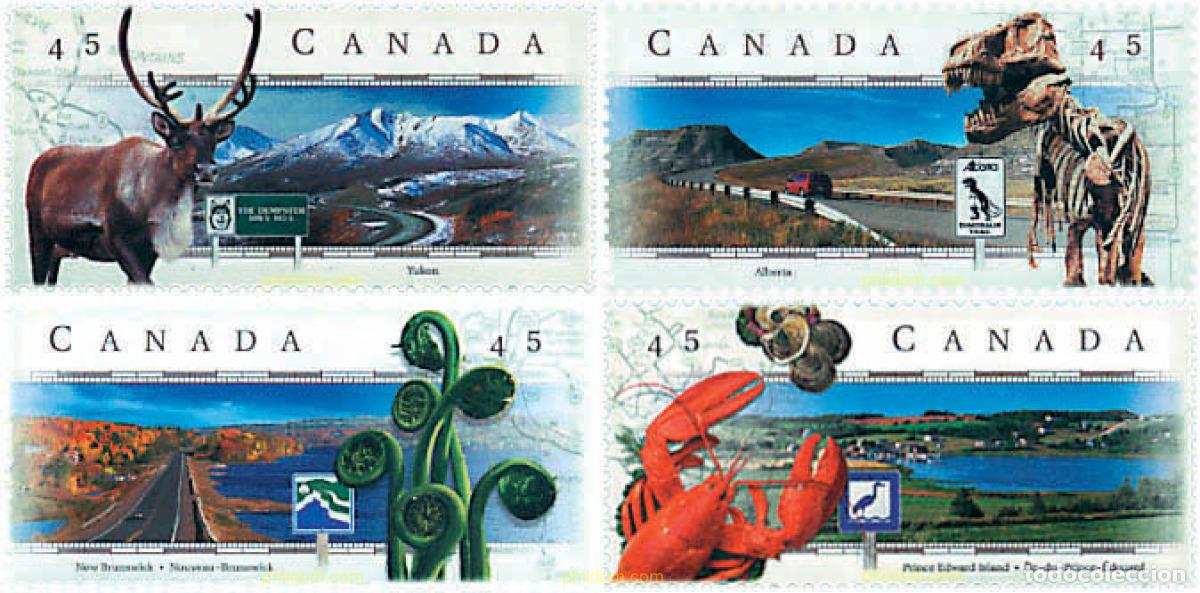 Sellos: 97798 MNH CANADA 1998 RUTAS PANORAMICAS CANADIENSES