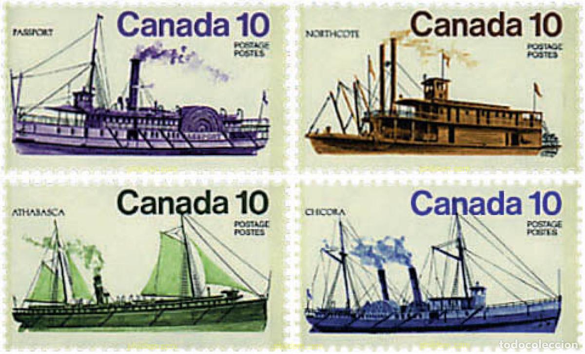 Selos: 130061 MNH CANADA 1976 BUQUES DE LOS GRANDES LAGOS DEL SIGLO XIX