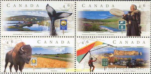 Selos: 6412 MNH CANADA 1999 RUTAS PANORAMICAS CANADIENSES