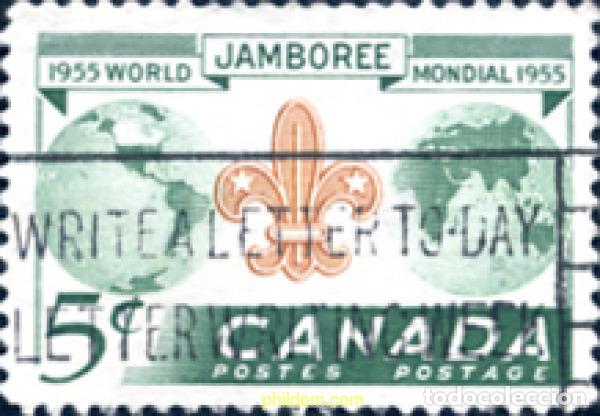 Francobolli: 273563 USED CANADA 1955 8 JAMBOREE MUNDIAL EN NIAGARA