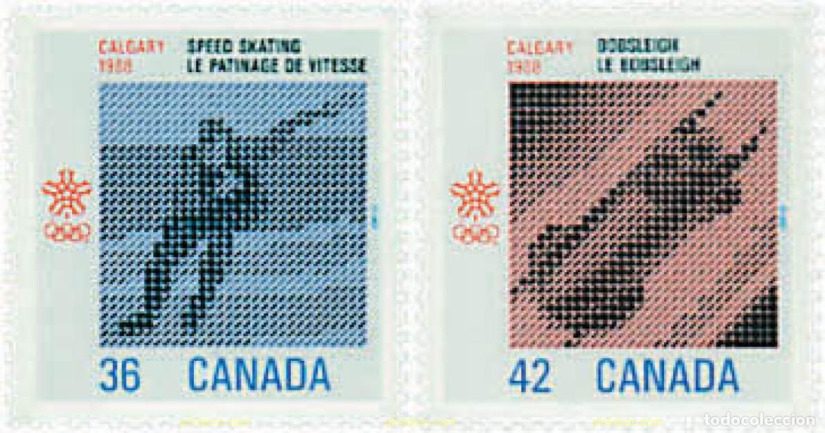 Selos: 70583 MNH CANADA 1987 15 JUEGOS OLIMPICOS INVIERNO CALGARY 1988