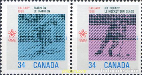 Selos: 299495 MNH CANADA 1986 15 JUEGOS OLIMPICOS INVIERNO CALGARY 1988