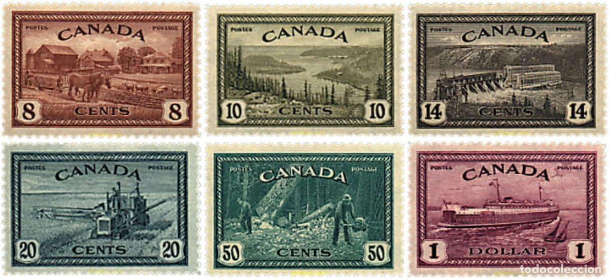 Sellos: 58001 MNH CANADA 1946 COMMEMORACION DEL RETORNO A LA ECONOMIA