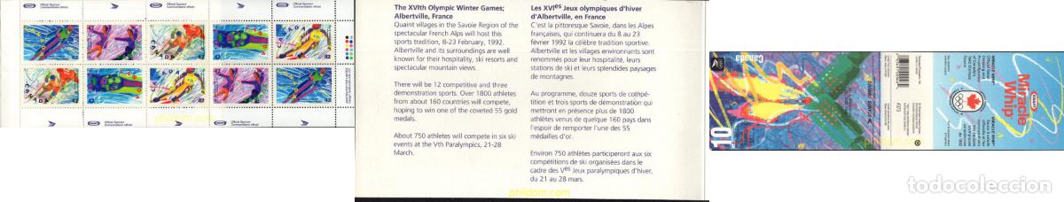 Stamps: 667547 MNH CANADA 1992 16 JUEGOS OLIMPICOS INVIERNO ALBERTVILLE 1992
