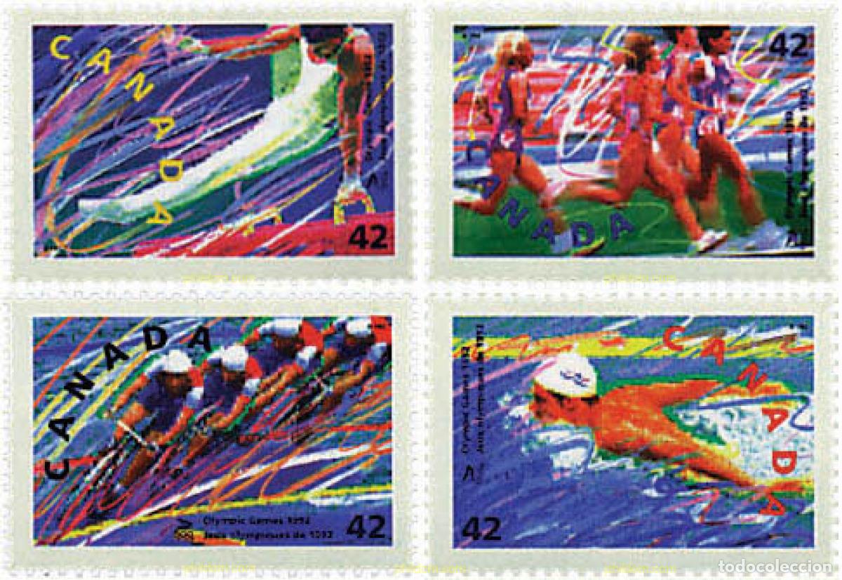 Sellos: 654659 MNH CANADA 1992 25 JUEGOS OLIMPICOS VERANO BARCELONA 1992