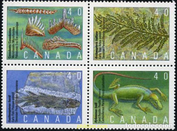 Sellos: 101286 MNH CANADA 1991 VIDA PREHISTORICA DEL CANADA