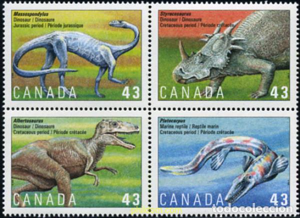 Sellos: 101673 MNH CANADA 1993 FAUNA PREHISTORICA