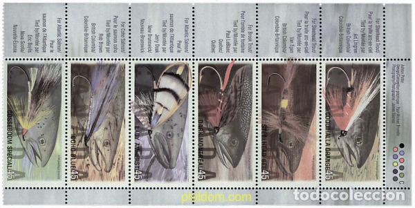 Sellos: 687839 MNH CANADA 1998 ANZUELOS DE PESCA