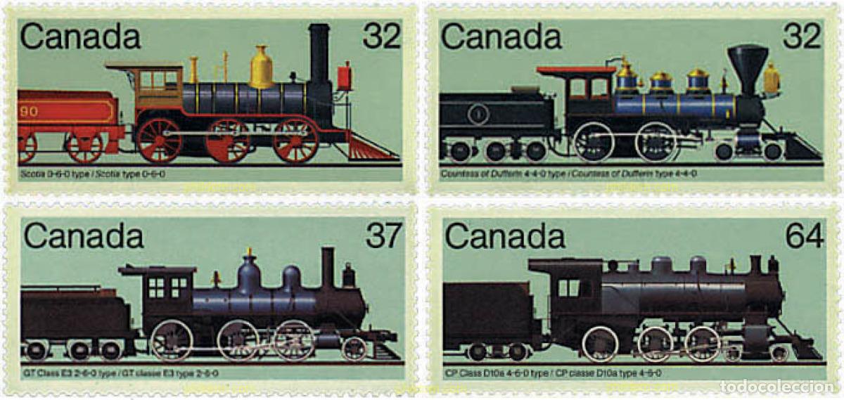 Timbres: 58019 MNH CANADA 1984 LOCOMOTORAS ANTIGUAS DEL CANADA