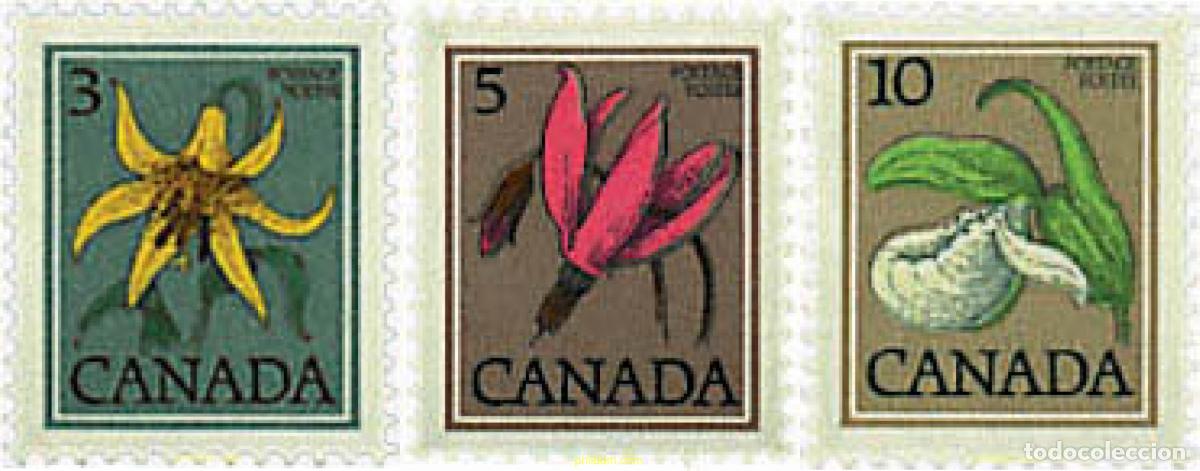 Sellos: 360208 MNH CANADA 1977 FLORES SILVESTRES