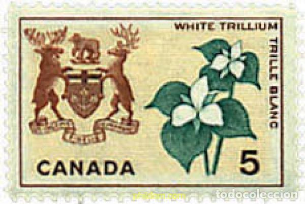 Timbres: 300645 MNH CANADA 1964 ESCUDOS DE LAS PROVINCIAS Y FLORES