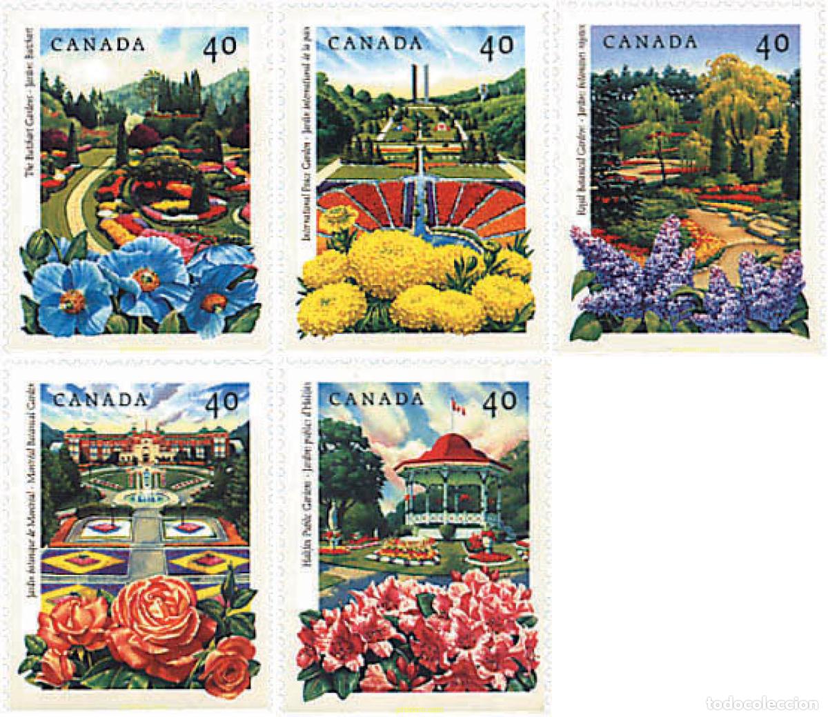 Sellos: 96673 MNH CANADA 1991 JARDINES BOTANICOS