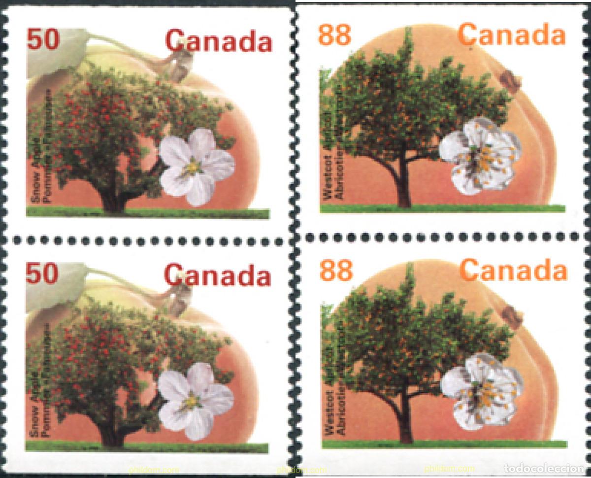 Stamps: 1371 MNH CANADA 1994 ARBOLES FRUTALES DE CANADA