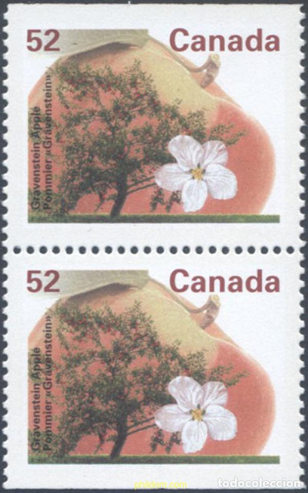 Stamps: 654400 MNH CANADA 1995 ARBOLES FRUTALES DE CANADA