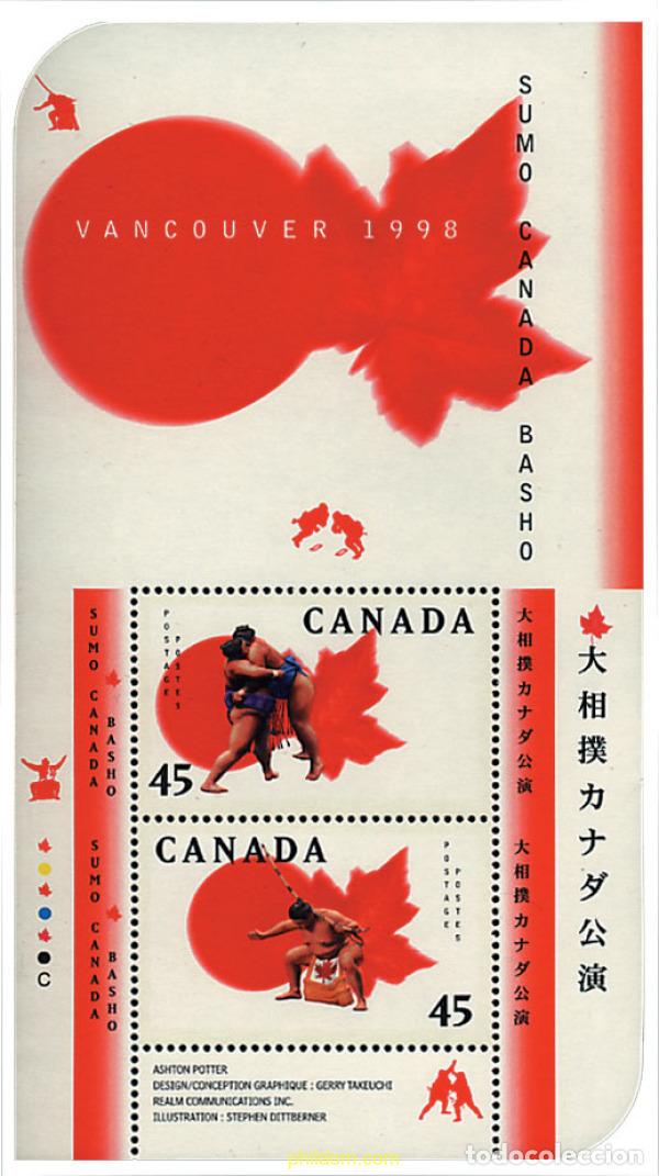 Sellos: 50988 MNH CANADA 1998 CAMPEONATO MUNDIAL DE SUMO EN CANADA