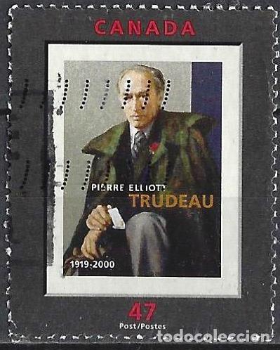 Sellos: Canada 2001 - Mi 1994 - YT 1875 - Pierre Elliott Trudeau, Primer ministro