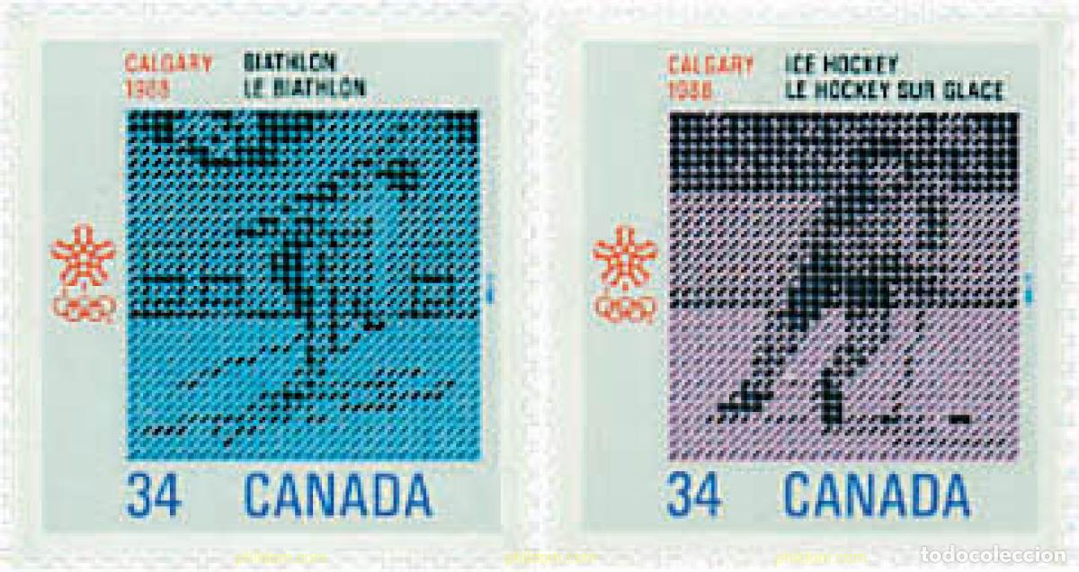 Sellos: 70582 MNH CANADA 1986 15 JUEGOS OLIMPICOS INVIERNO CALGARY 1988