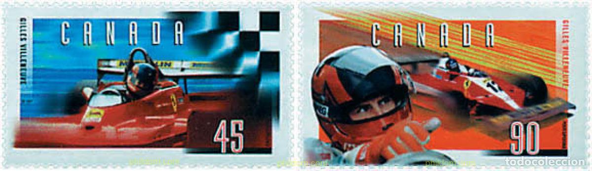 Sellos: 47786 MNH CANADA 1997 GILLES VILLENEUVE