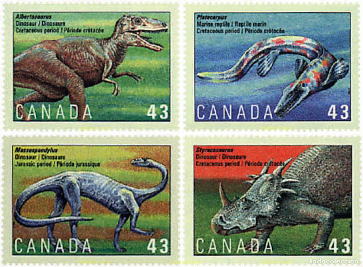 Selos: 97786 MNH CANADA 1993 FAUNA PREHISTORICA