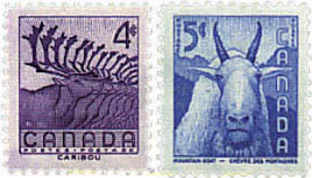 Stamps: 299413 HINGED CANADA 1955 SEMANA DE LA PRESERVACION DE LA FAUNA SALVAJE
