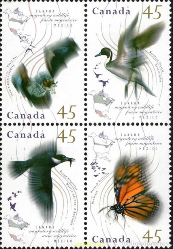 Sellos: 687842 MNH CANADA 1995 FAUNA MIGRATORIA