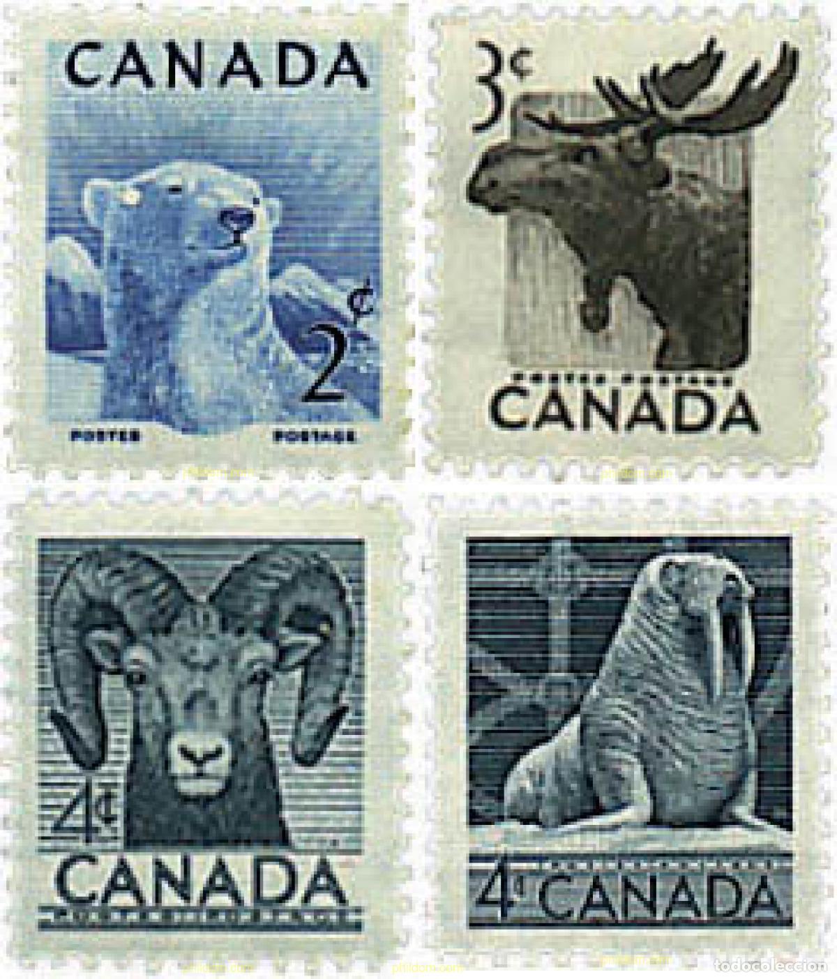 Sellos: 251791 HINGED CANADA 1953 SEMANA DE LA PRESERVACION DE LA FAUNA SALVAJE