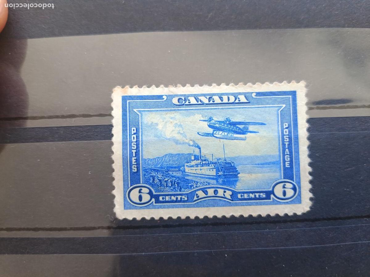 Sellos: SELLO USADO DE CANADA 1938, CORREO AEREO