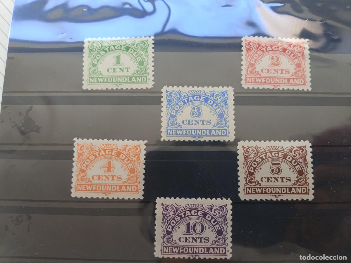 Briefmarken: Canada Newfoundland Terranova Postage Due 1939. Serie de sellos de tasa