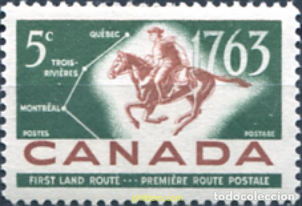 Sellos: 29747 MNH CANADA 1963 BICENTENARIO DEL CORREO QUEBEC-MONTREAL.