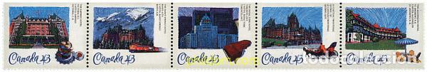 Sellos: 6028 MNH CANADA 1993 HOTELES HISTORICOS