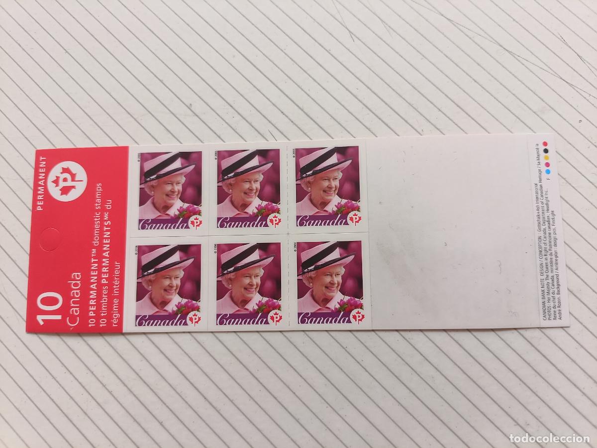 Sellos: Canad&aacute;. 10 sellos autoadhesivos en carnet - Foto 1
